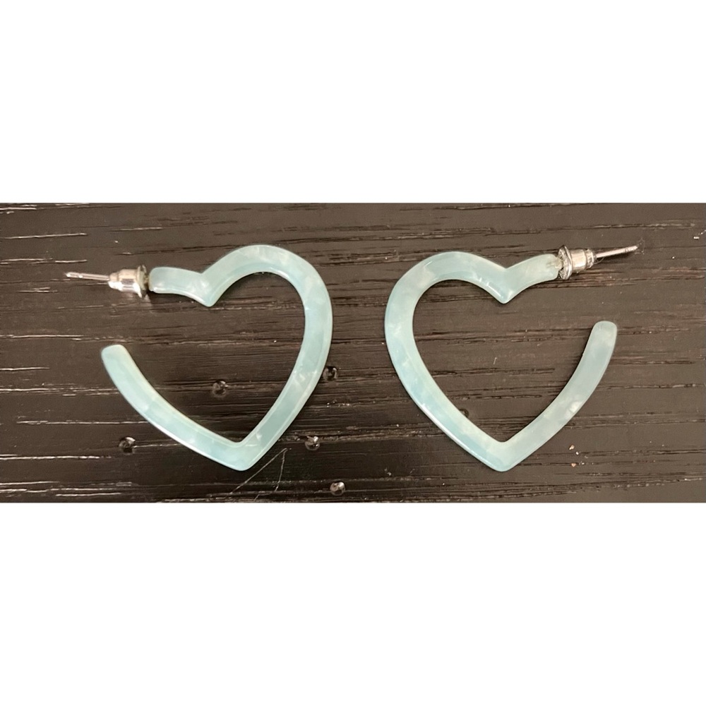 TURQUOISE HEART EARRINGS